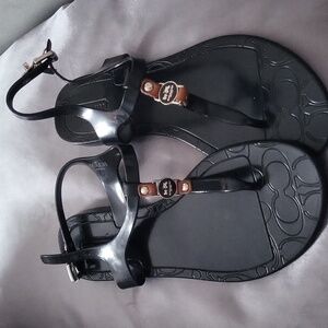 Coach Black Sandals